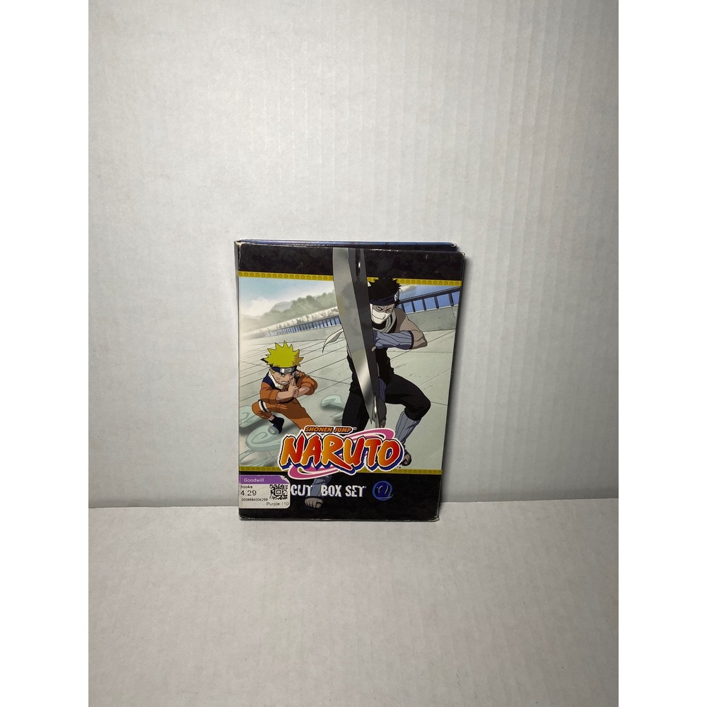Naruto Uncut Box Set 2 DVD Shonen Jump Anime 3-Disc Set Land of Waves Arc